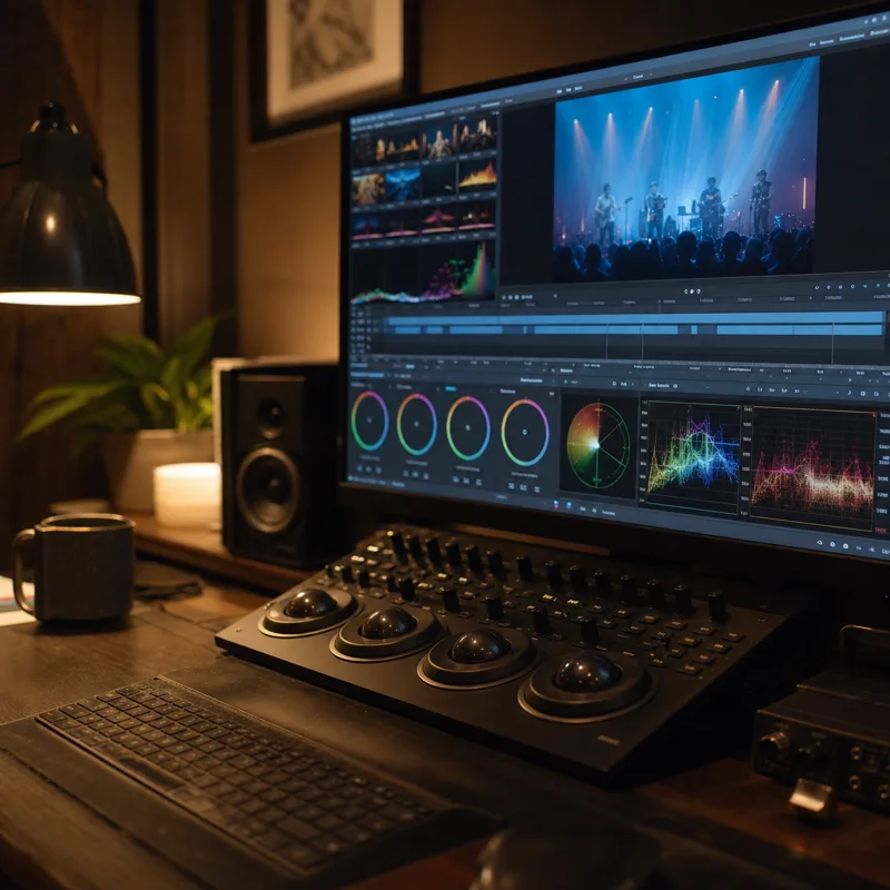 Production monitor and color workflow detail